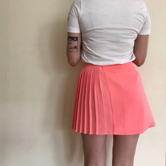 Topshop Coral Asymmetrical Mini-Skirt - Picture 4 of 11